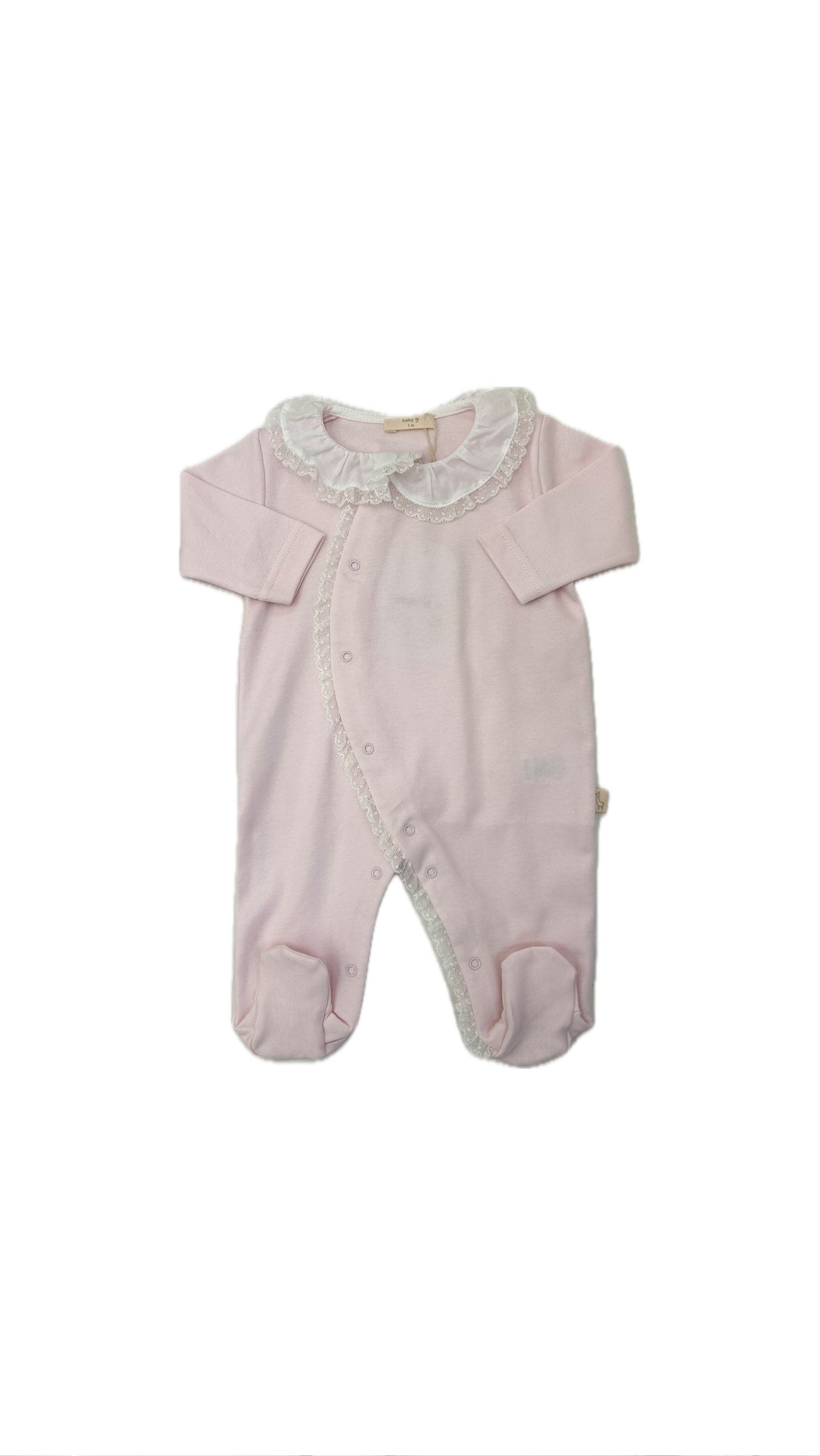 Tutina neonati collo volant e merletto Baby Gi