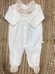 Tutina neonata collo volant a fiori Baby Gi