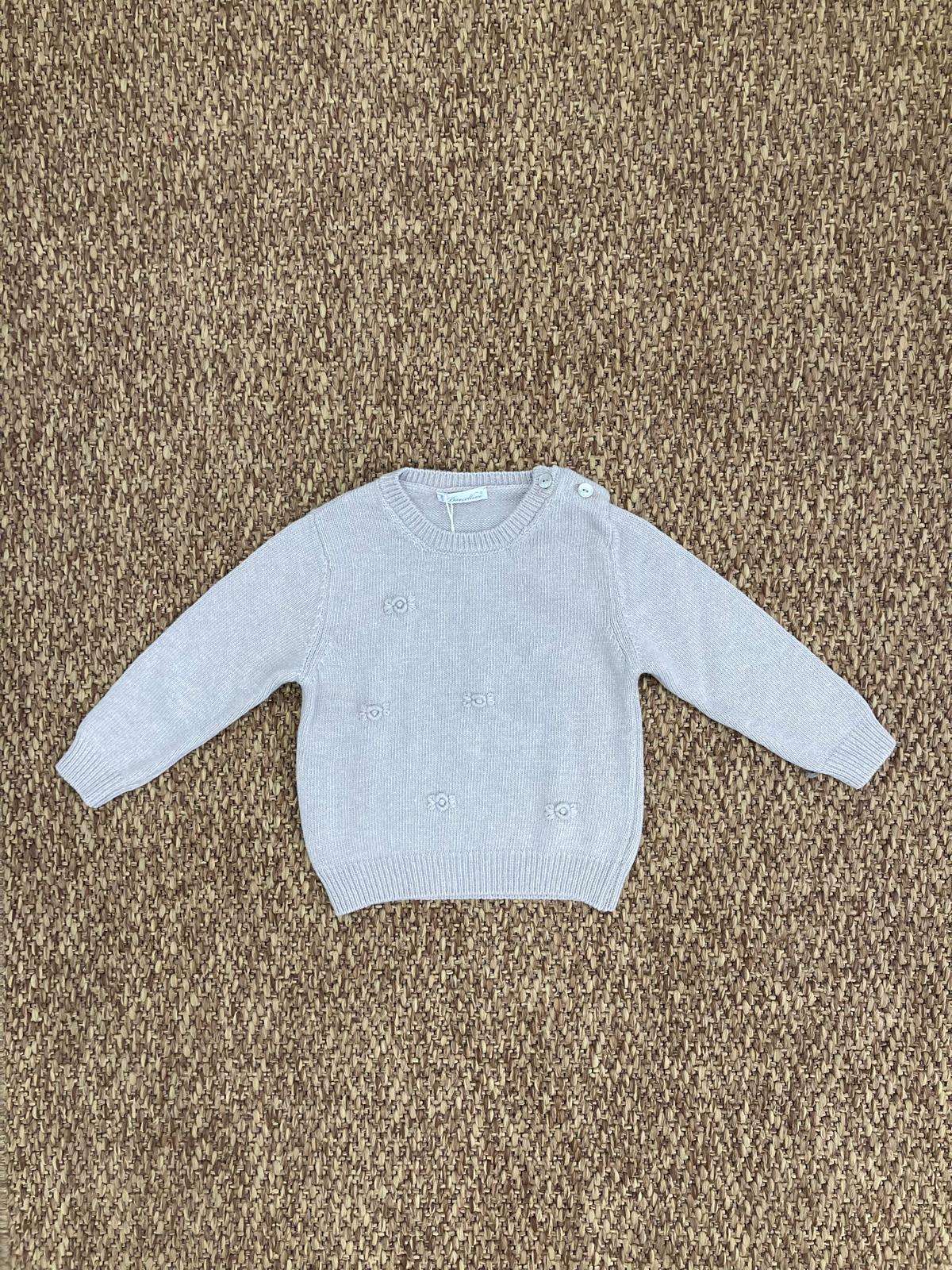 Pullover bambina chiusura sulla spalla Barcellino