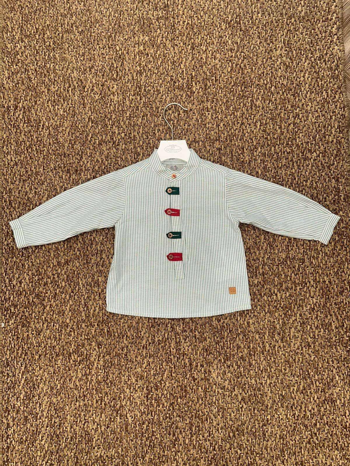 Camicia bambino con colletto alla coreana Jose Varon