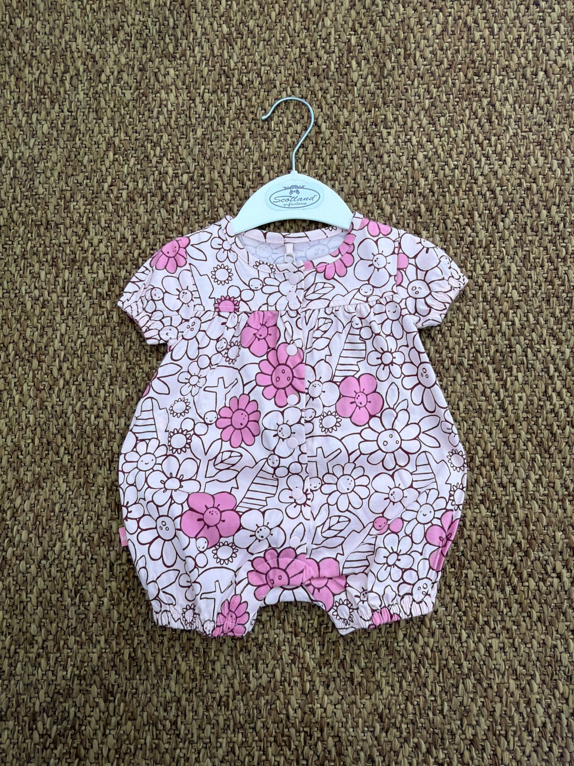 Pagliaccetto bimba a fiori Boboli