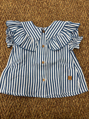 Camicia bambina a righe con volant Jose Varon