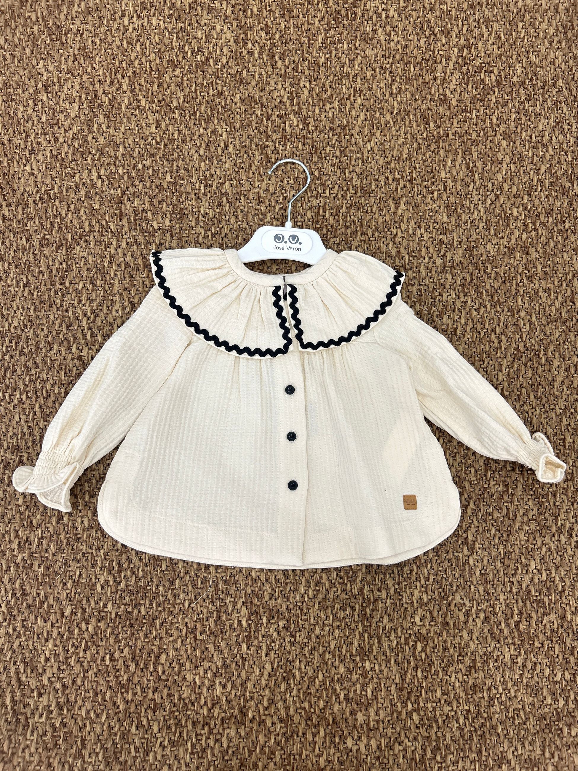 Camicia bimba maxi colletto volant Jose Varon