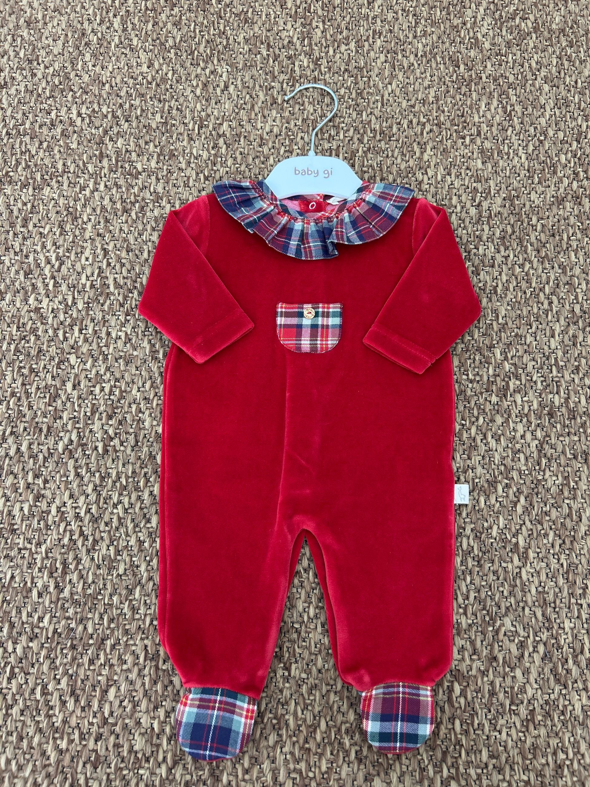 Tutina neonati dettagli scozzese Baby Gi
