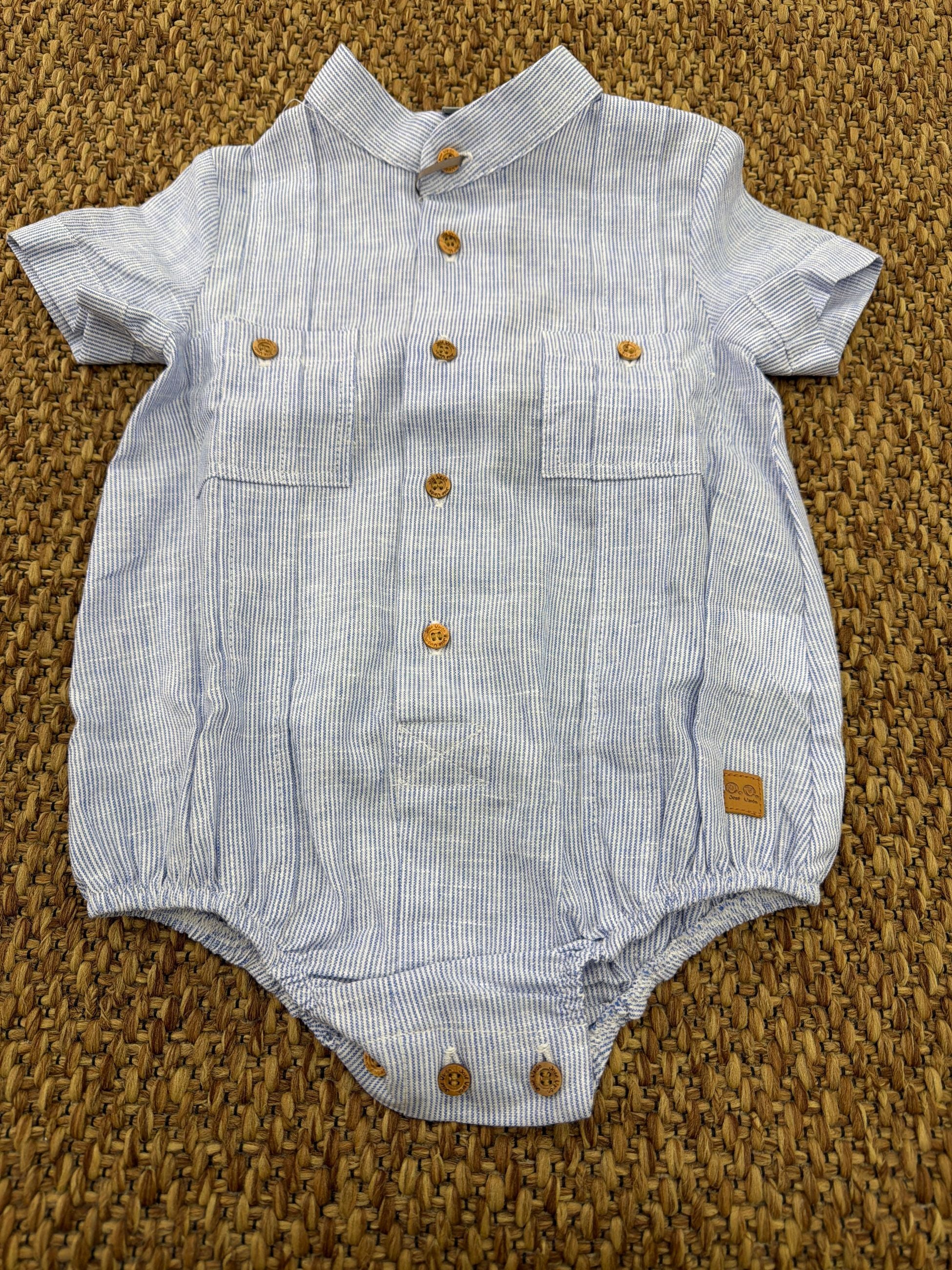 Pagliaccetto bambino stile guayabera Jose Varon
