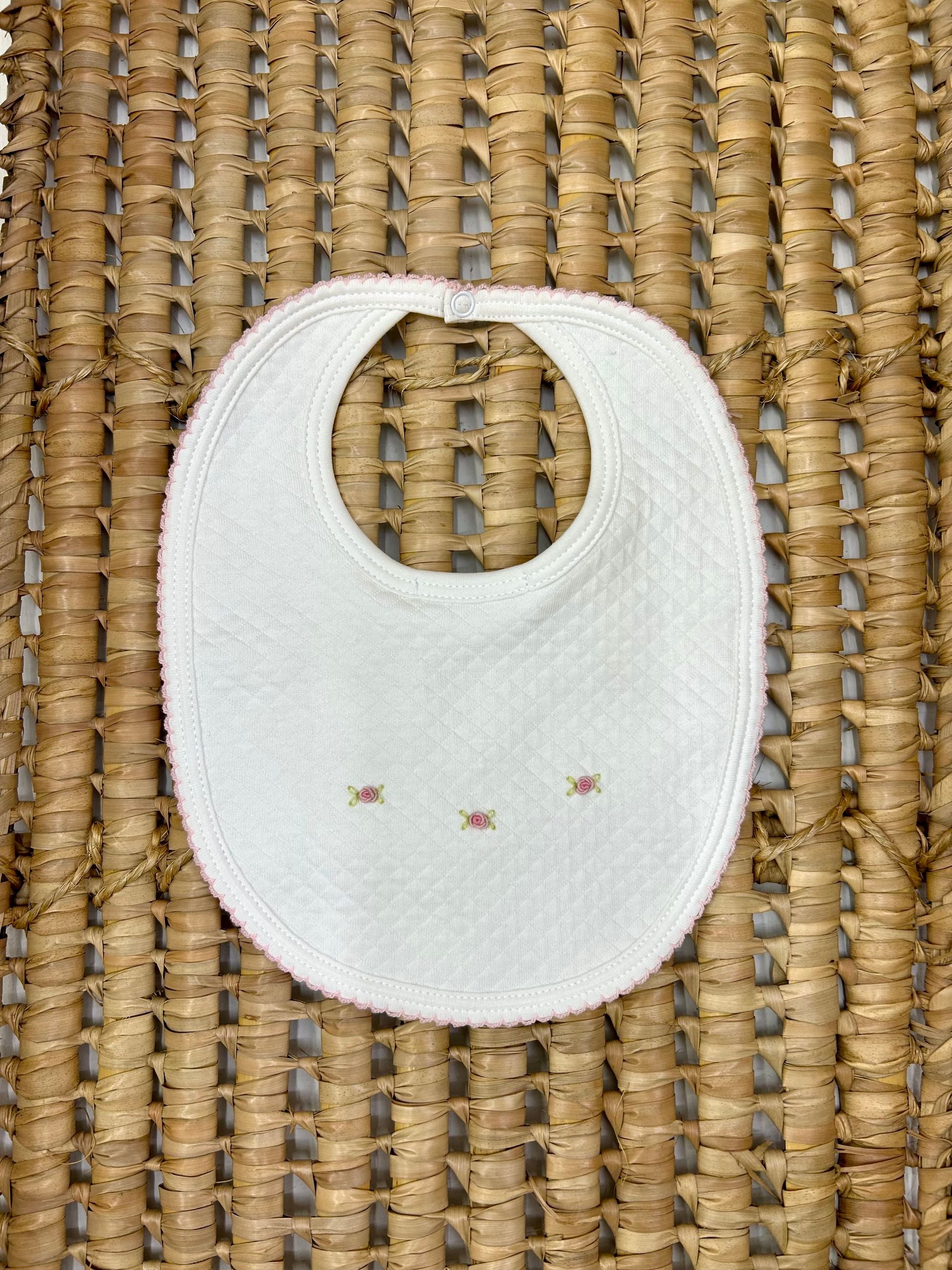 Bavetta neonato Piquè con fiorellini Mini la Mode