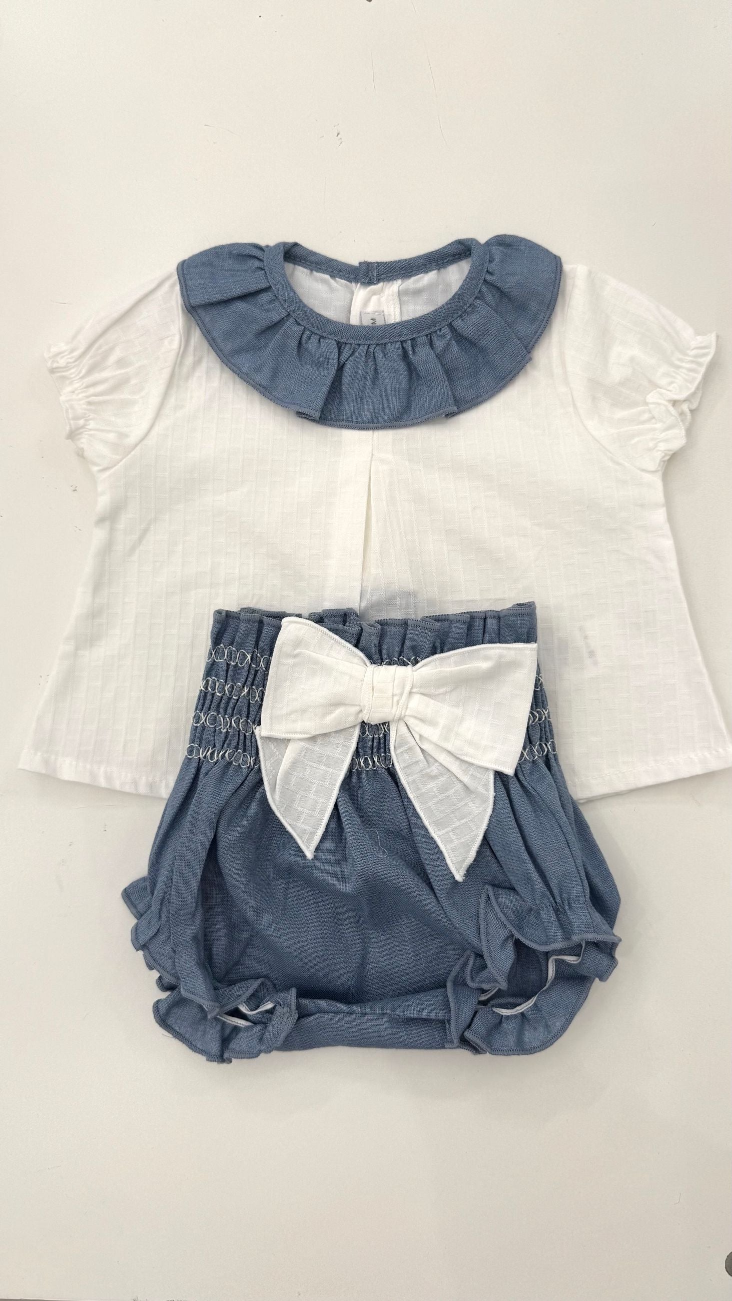 Completo bimba 2pz con fiocco Calamaro