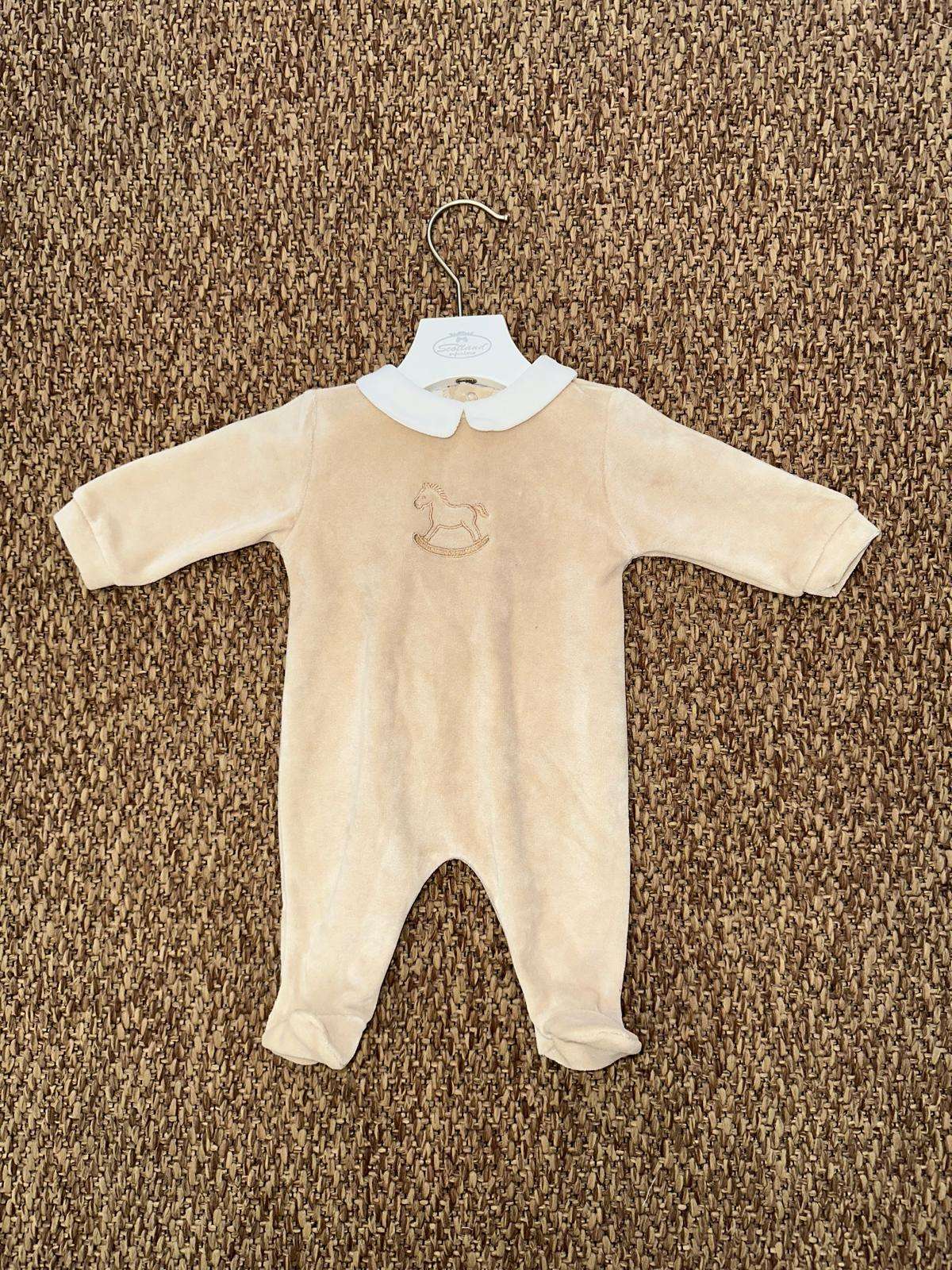 Tutina neonati in velluto cavalluccio a dondolo Baby Vip