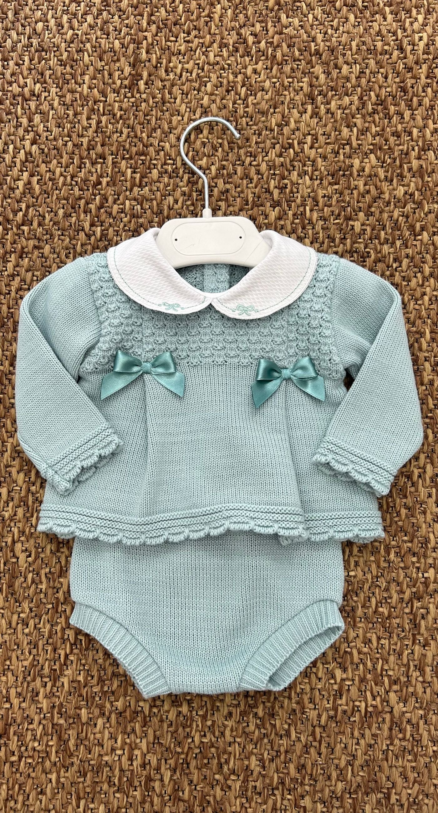 Completo neonata 2pz fiocchetti Sardon