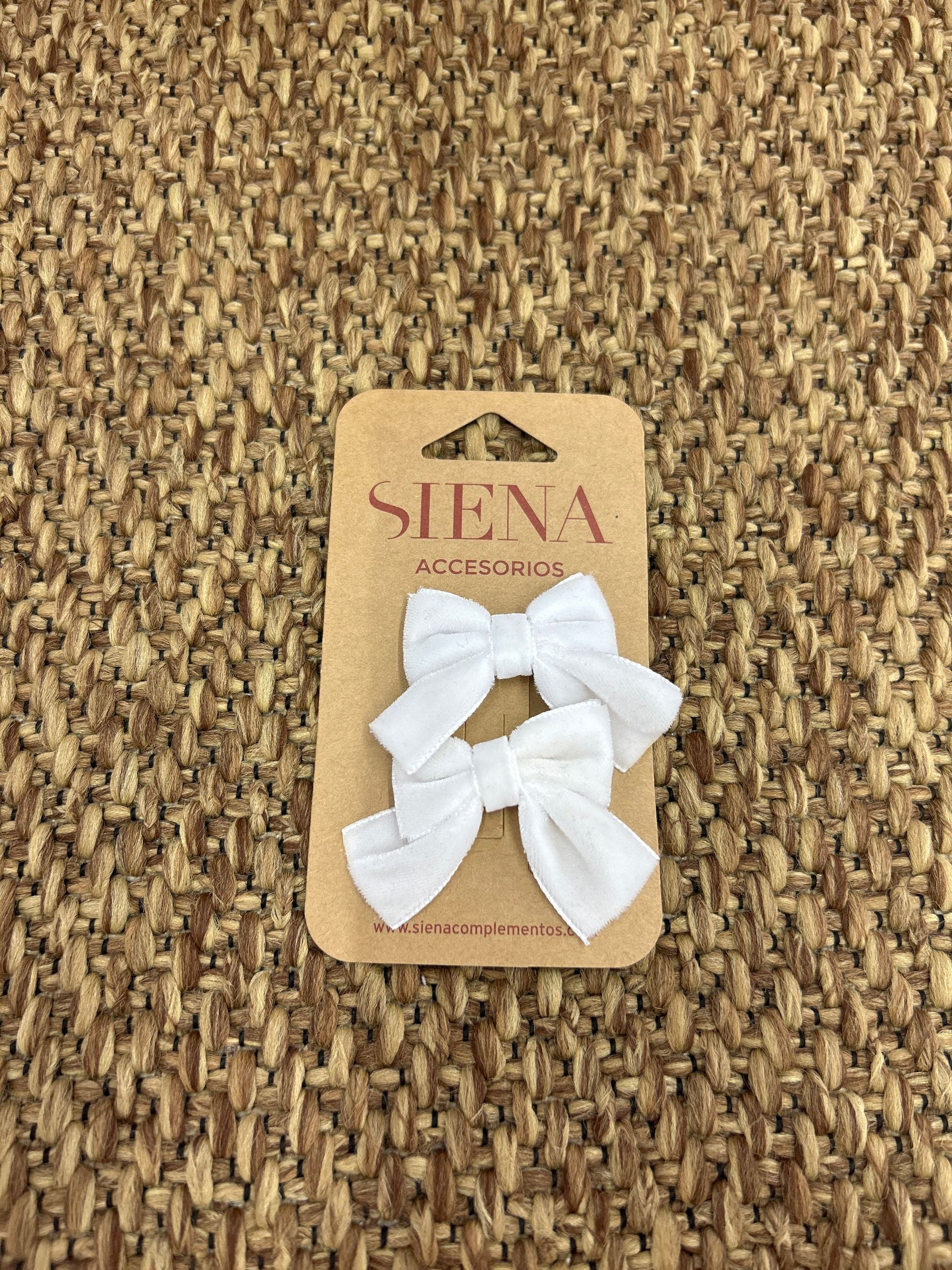 Molletta per capelli bimba fiocco in velluto Siena