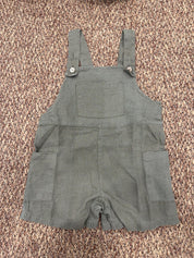 Salopette bambini in lino con tasca Play Up