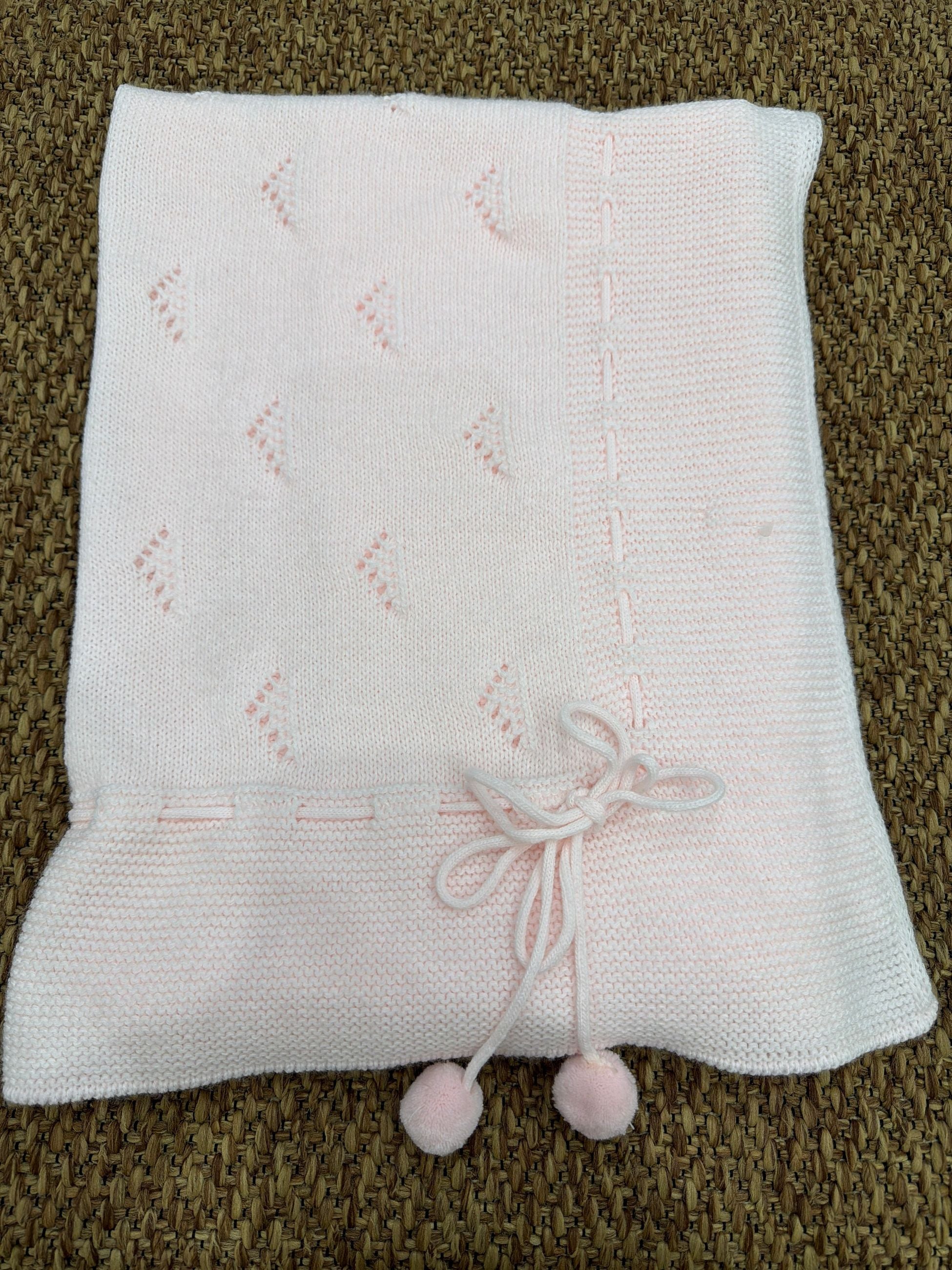 Scialle neonati pon pon Enfant Made in Italy