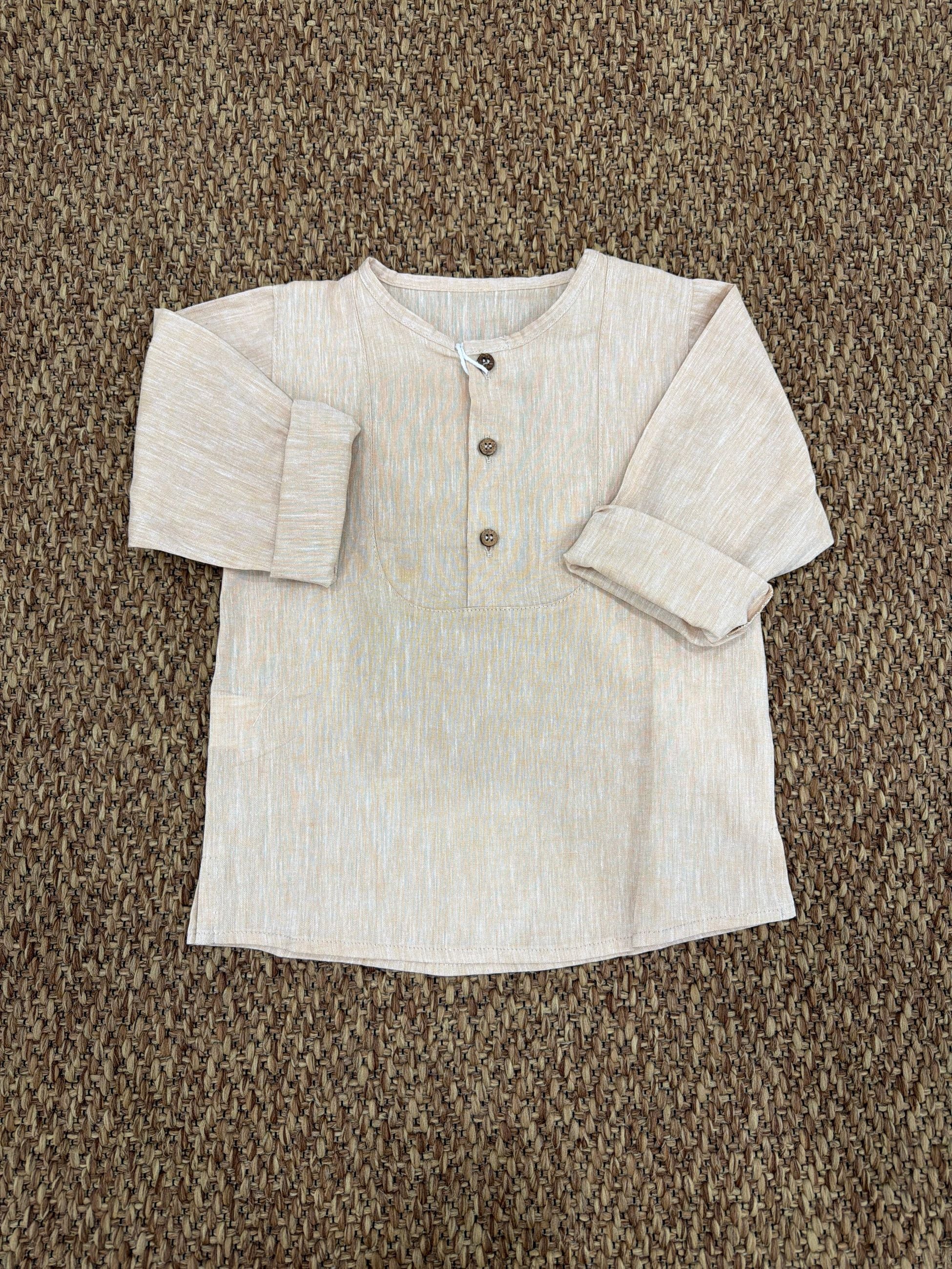 Camicia bambino in lino Barcellino