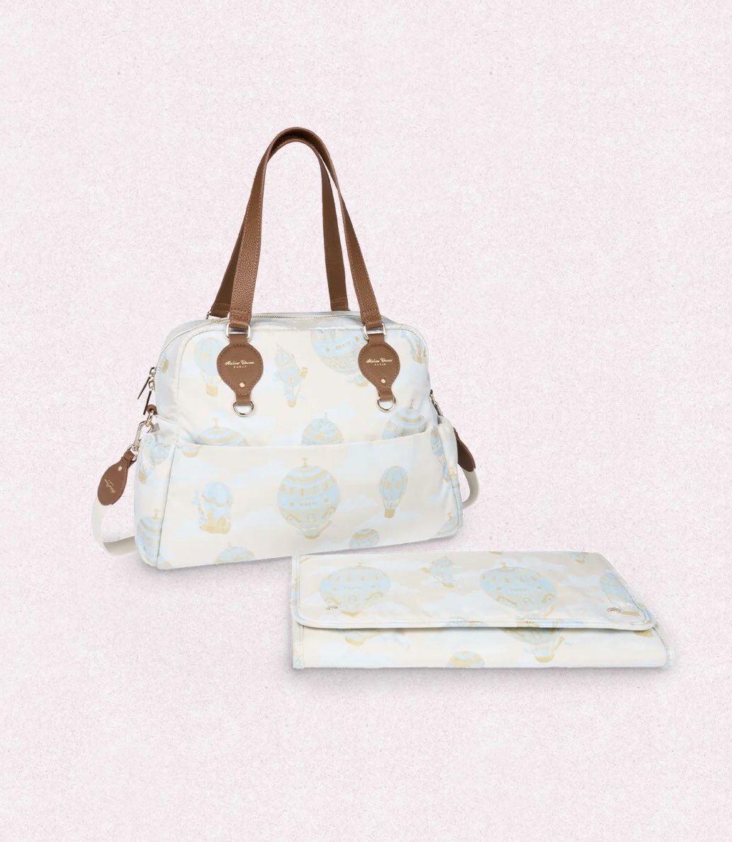 Borsa fasciatoio mongolfiere celeste Atelier Choux