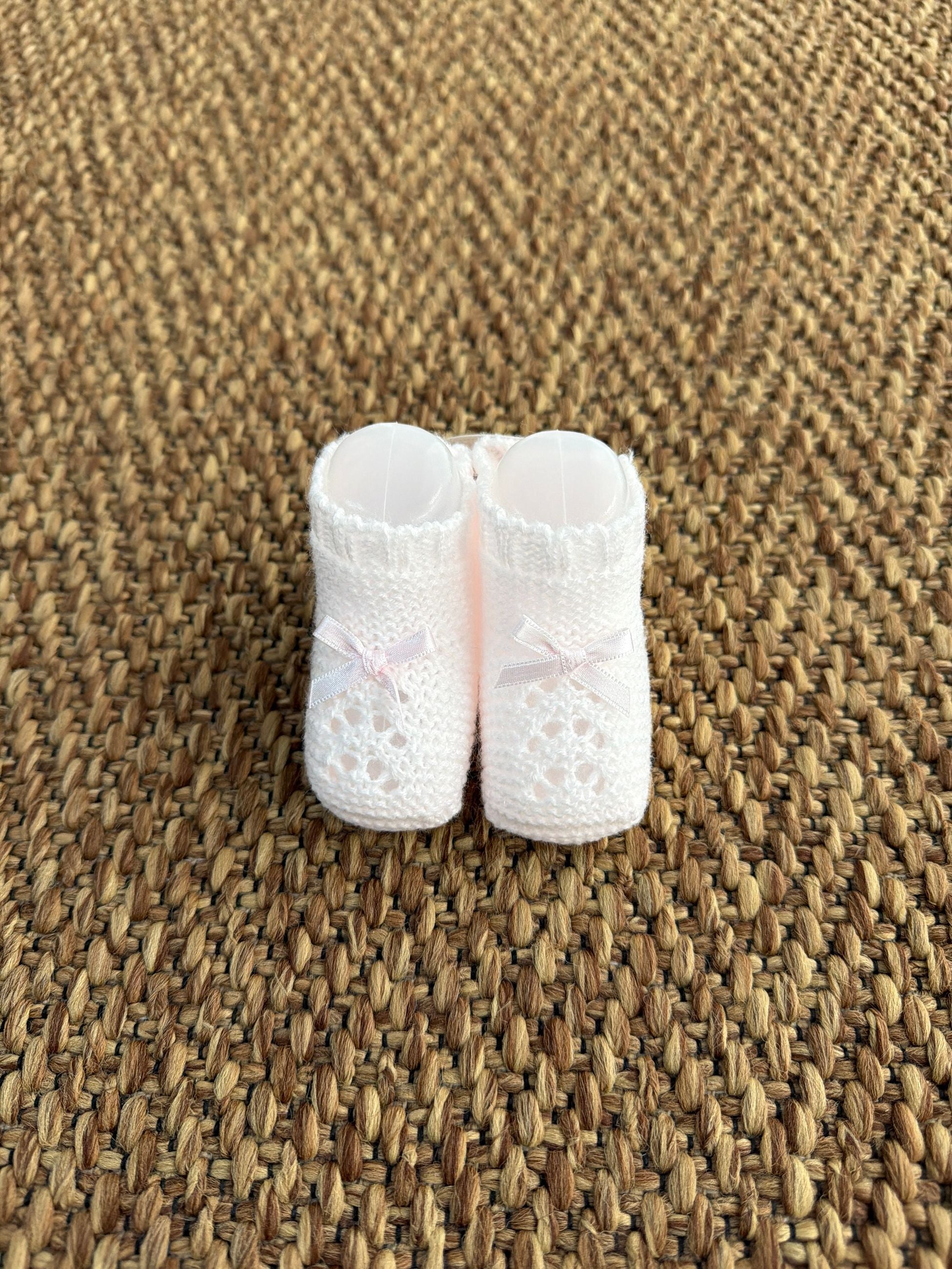 Babbucce neonati con fiocchetto Juliana