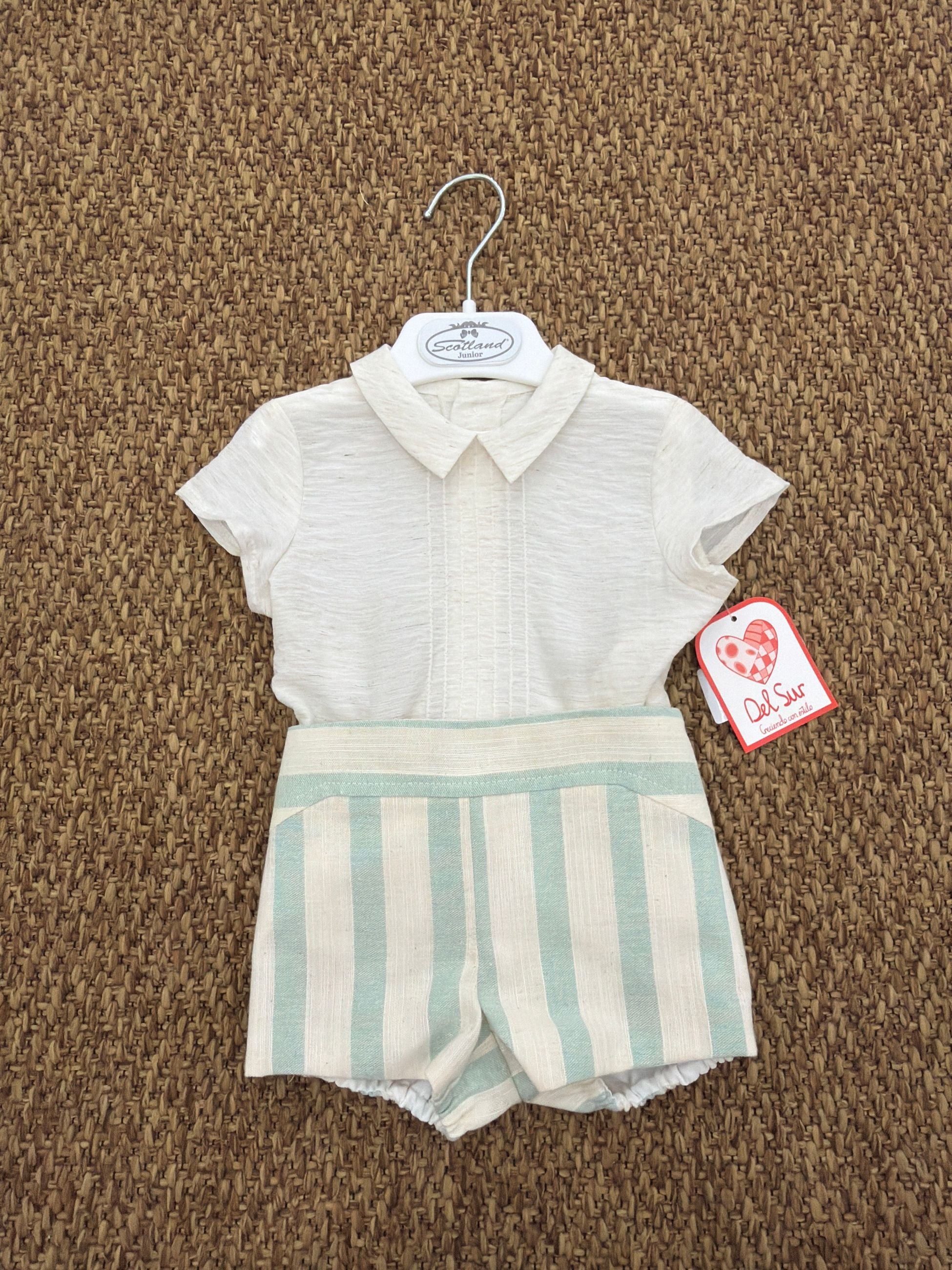 Completo bambini 2pz a righe Del Sur