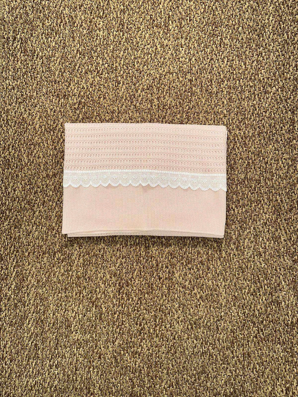 Scialle neonati con fascia in merletto Juliana