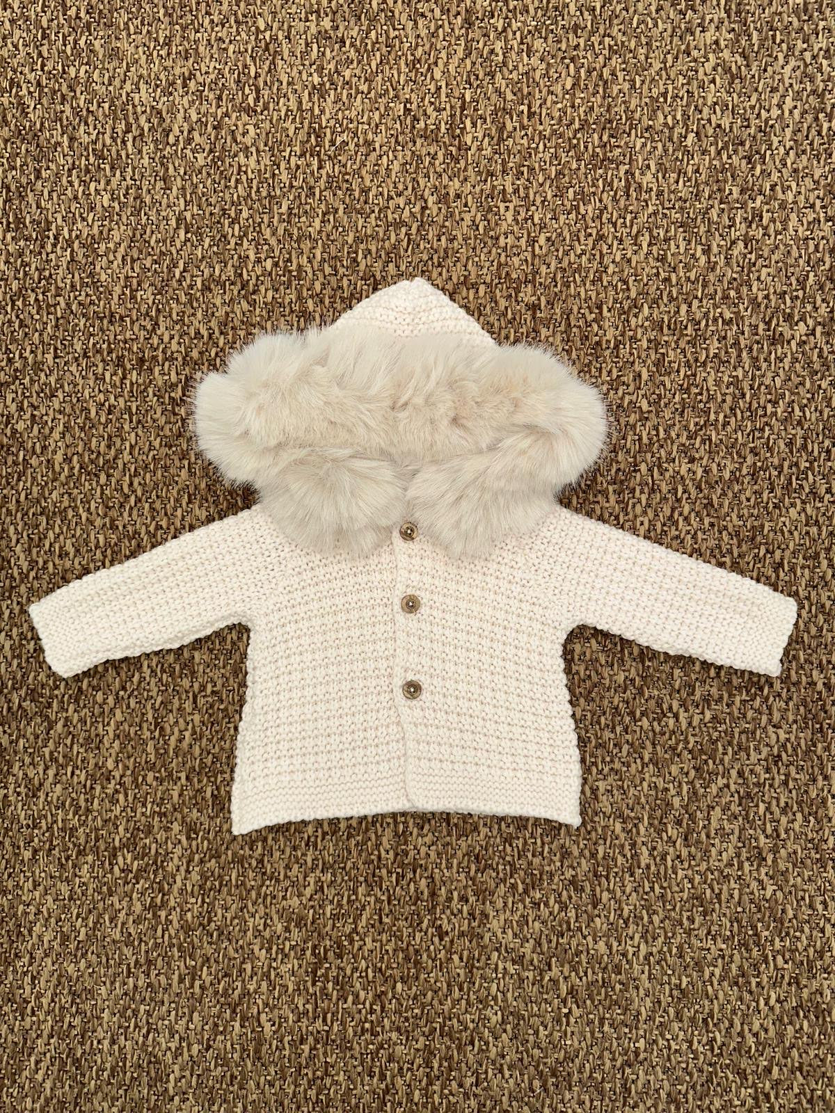 Cappotto bambina con cappuccio in pelliccetta Mac Ilusion
