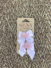 Molletta per capelli bimba fiocco pon pon Siena