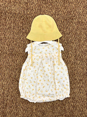 Pagliaccetto bimba con fiorellini Wedoble