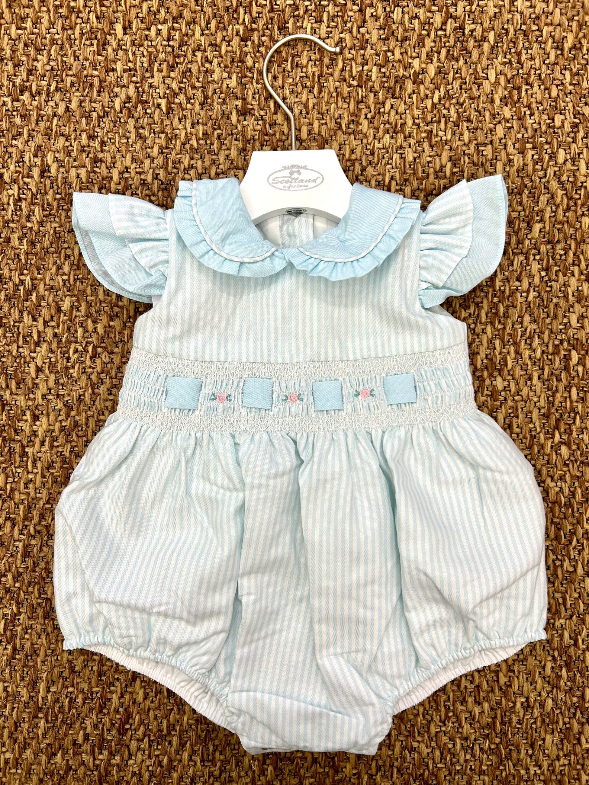 Pagliaccetto bimba con colletto volant Fofettes