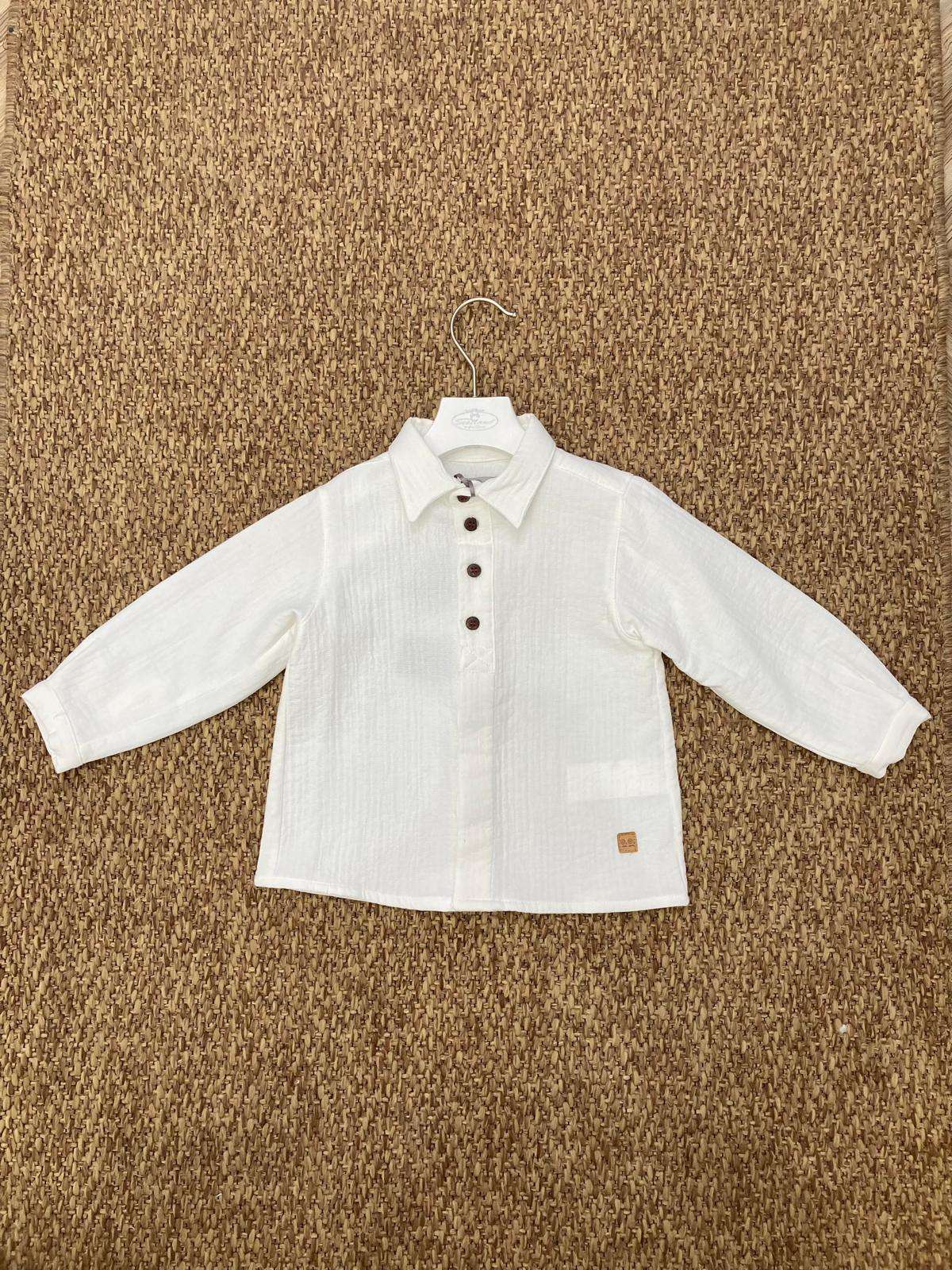 Camicia bambino con collo a maoh Jose Varon