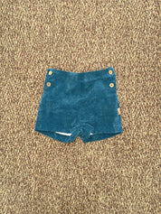 Shorts bambino in velluto con bottoncini Cocote