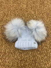 Cappellino bimbi lana 2 pon pon Gio Higuamy