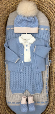 Set nascita neonati 3pz cielo Marlù