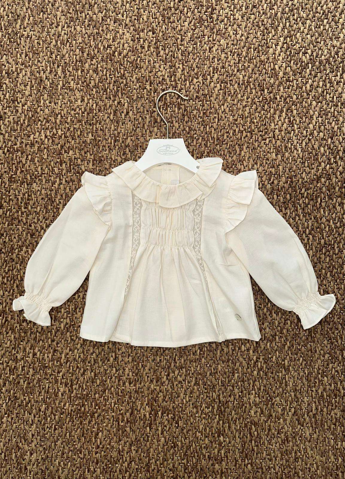 Camicia bambina rouches Martin Aranda