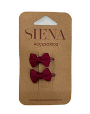 Mini mollette bimba con fiocchetto Siena