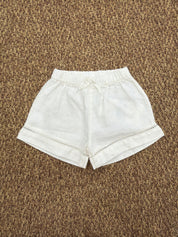 Shorts bimba in lino con dettaglio in pizzo Play Up
