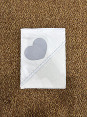 Accappatoio neonati cuore Pappa e Latte