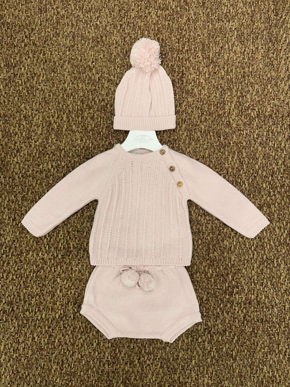 Completo neonata 2pz pon pon con cappellino Babidu