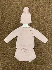 Completo neonata 2pz pon pon con cappellino Babidu
