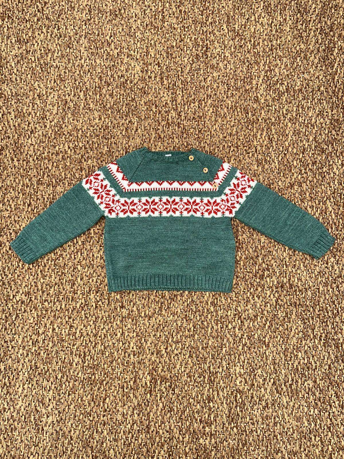 Maglioncino bambino motivo natalizio Marta y Paula