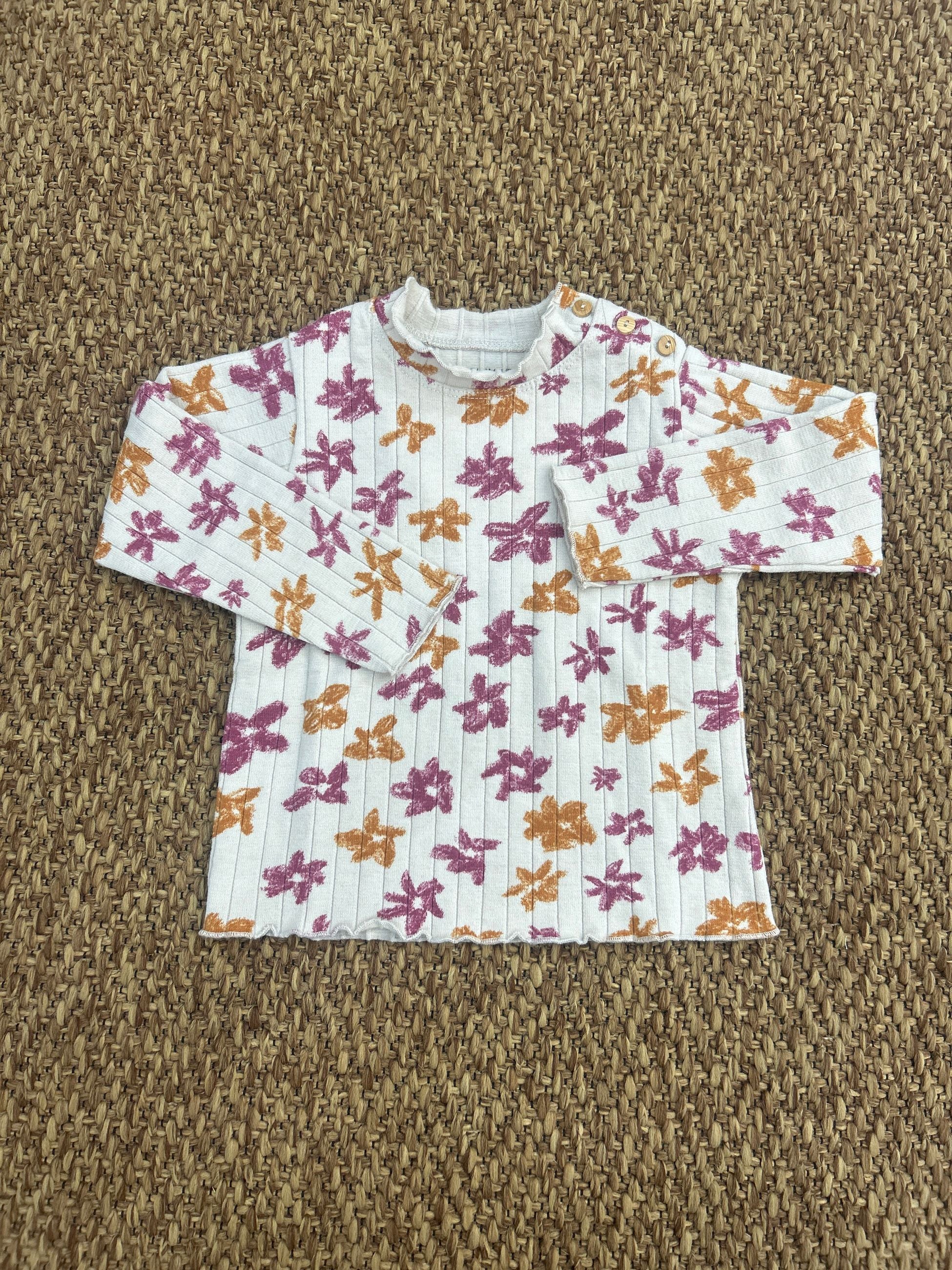 Maglione bambina con stampa floreale Play Up