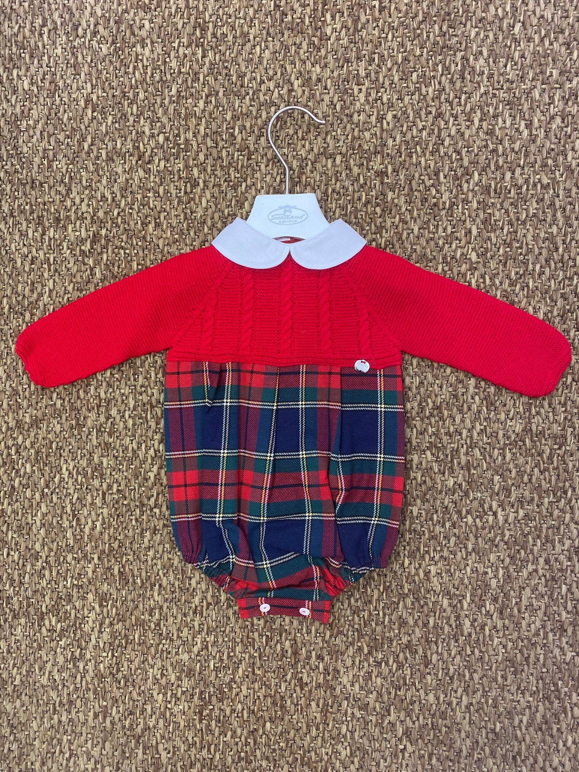 Pagliaccetto neonati fantasia tartan Juliana