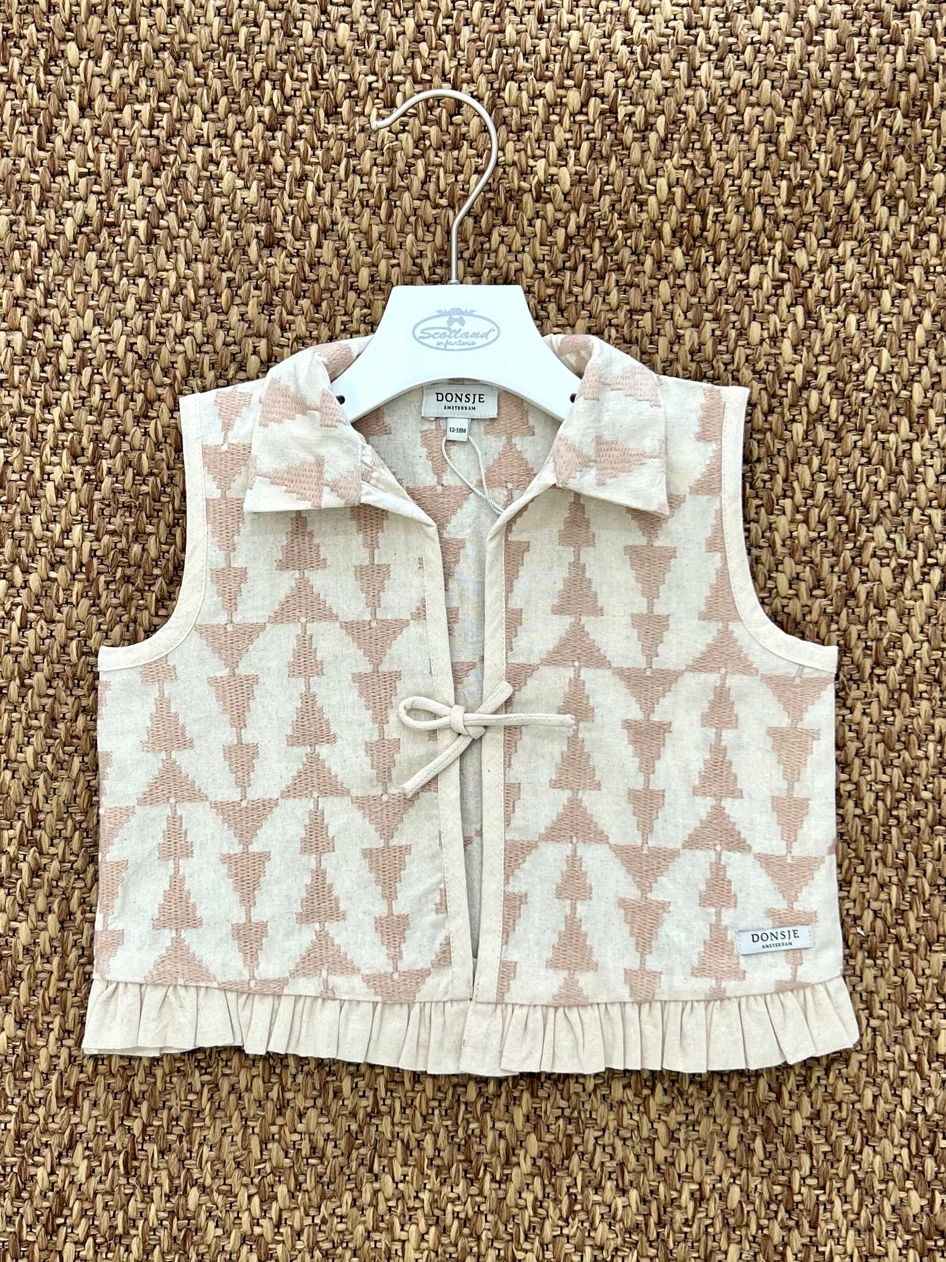 Gilet bambina triangoli Donsje