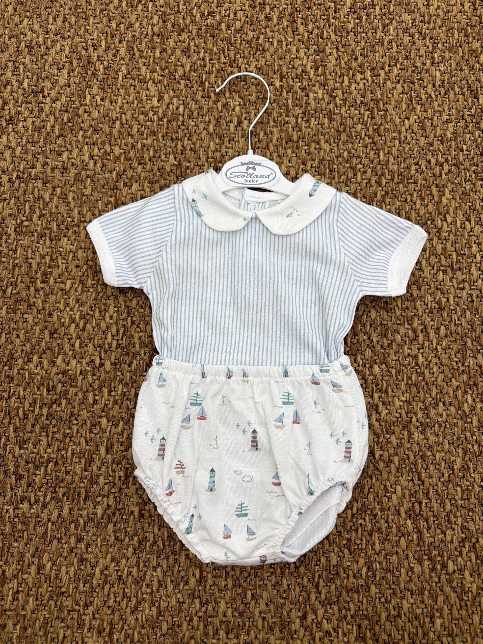 Completo neonato 2pz barchette Babidu