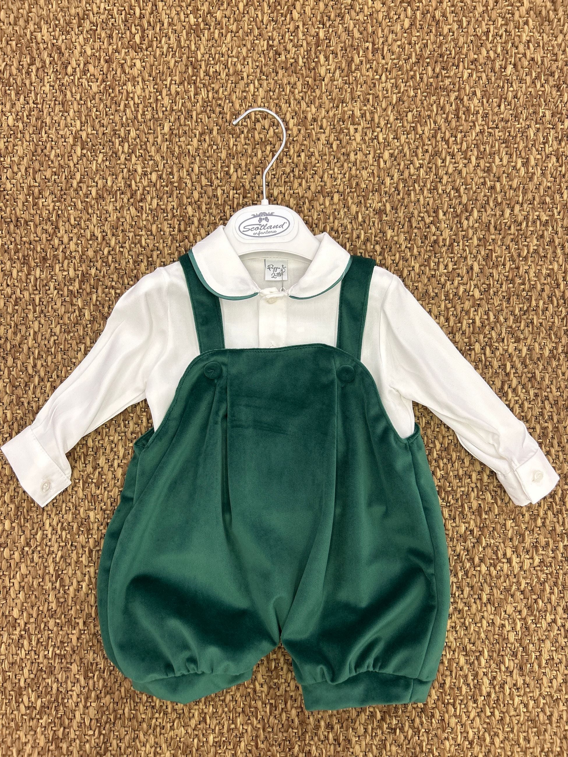 Completo bimbo 2pz con salopette Pappa e Latte