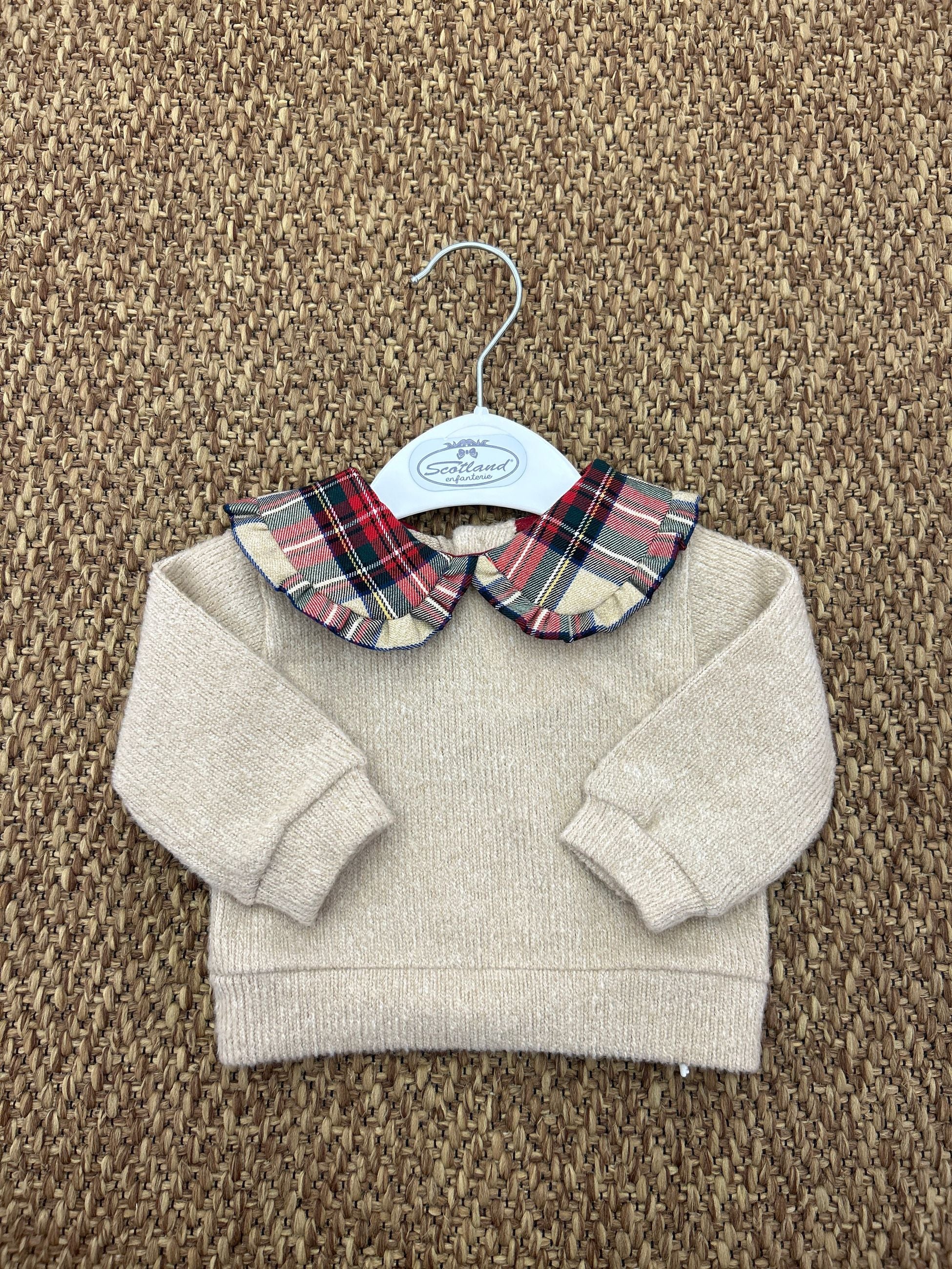 Maglia bimba collo scozzese Baby Vip