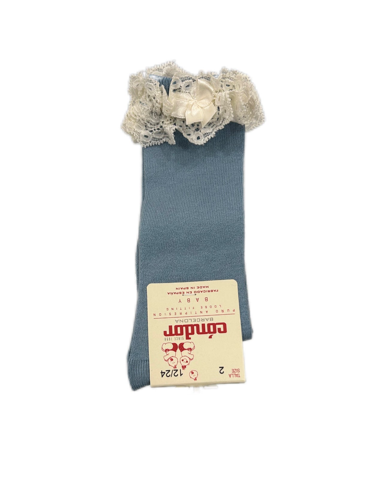 Calzini bimbi lunghi in pizzo macrame Condor