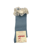 Calzini bimbi lunghi in pizzo macrame Condor