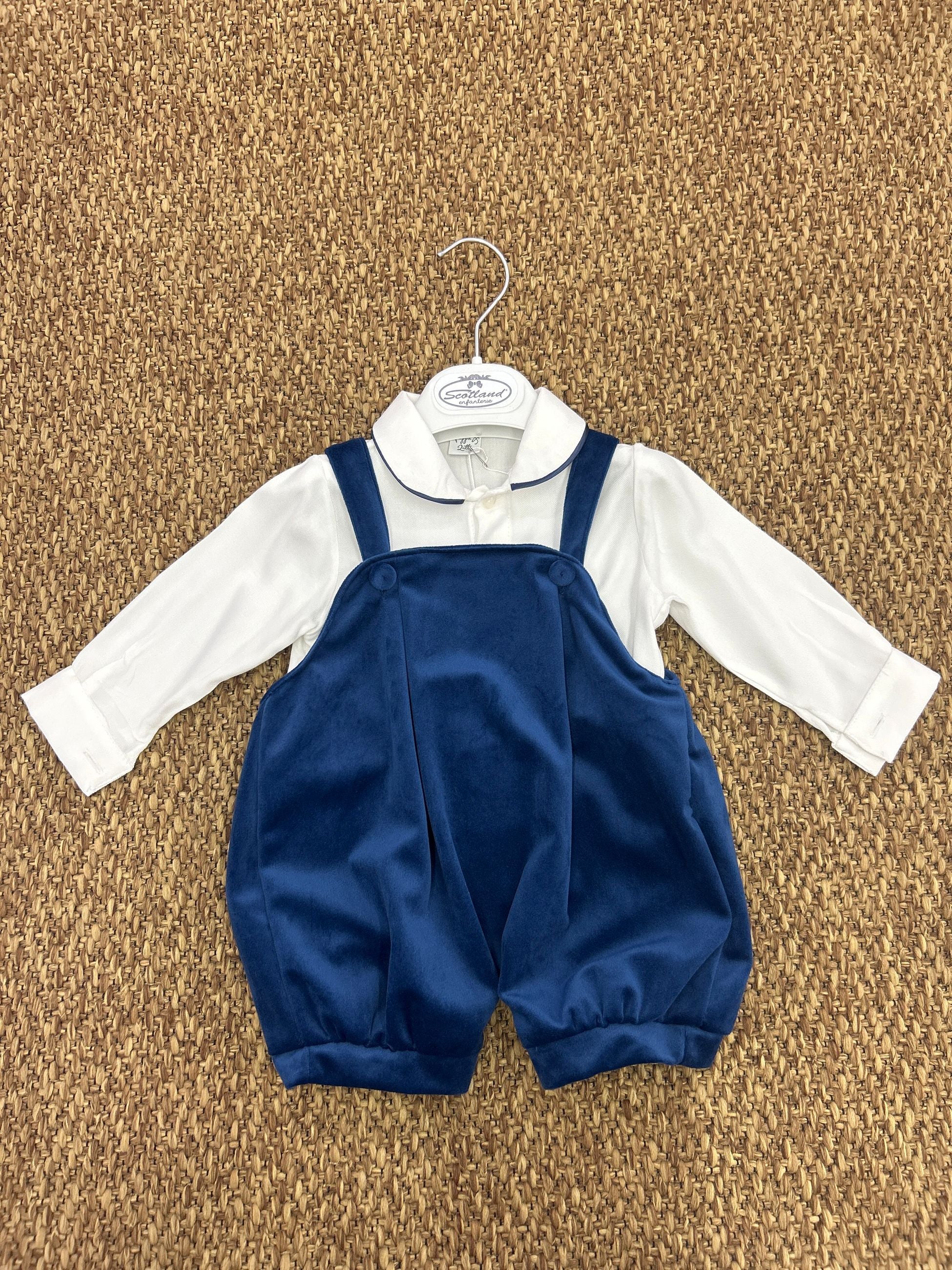 Completo bimbo 2pz con salopette Pappa e Latte