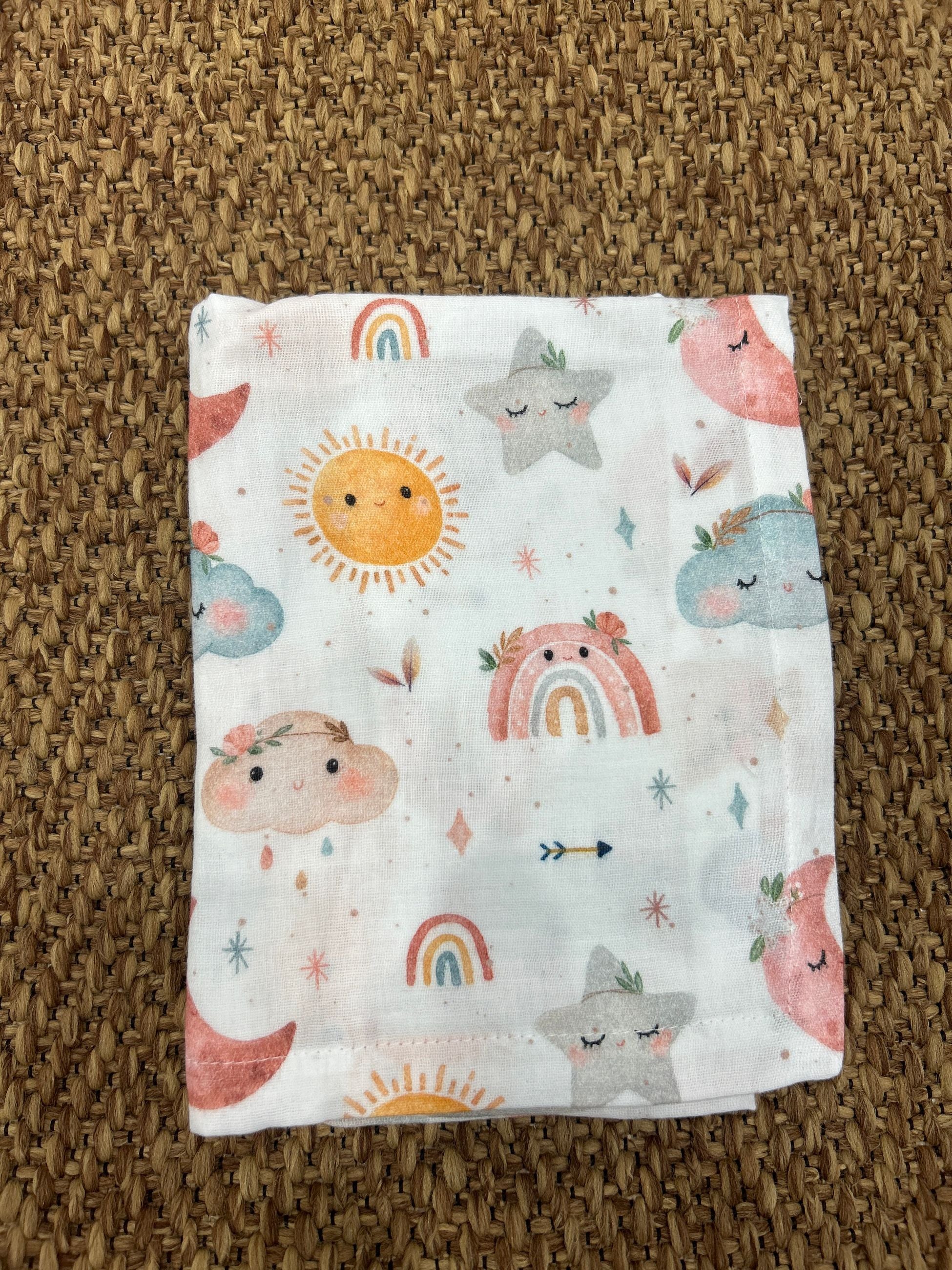 Mussola garzata sole e nuvole Nanna Frufru