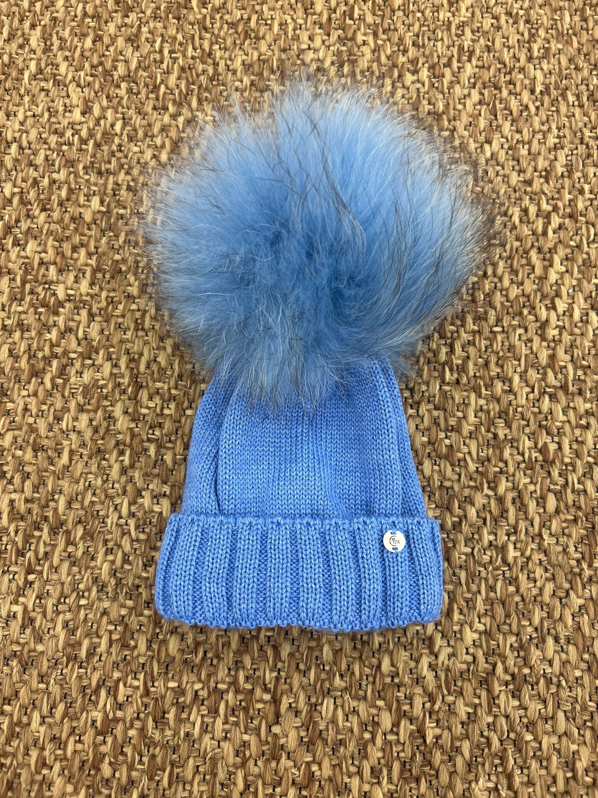 Cappellino bimbi lana pon pon Gio Higuamy