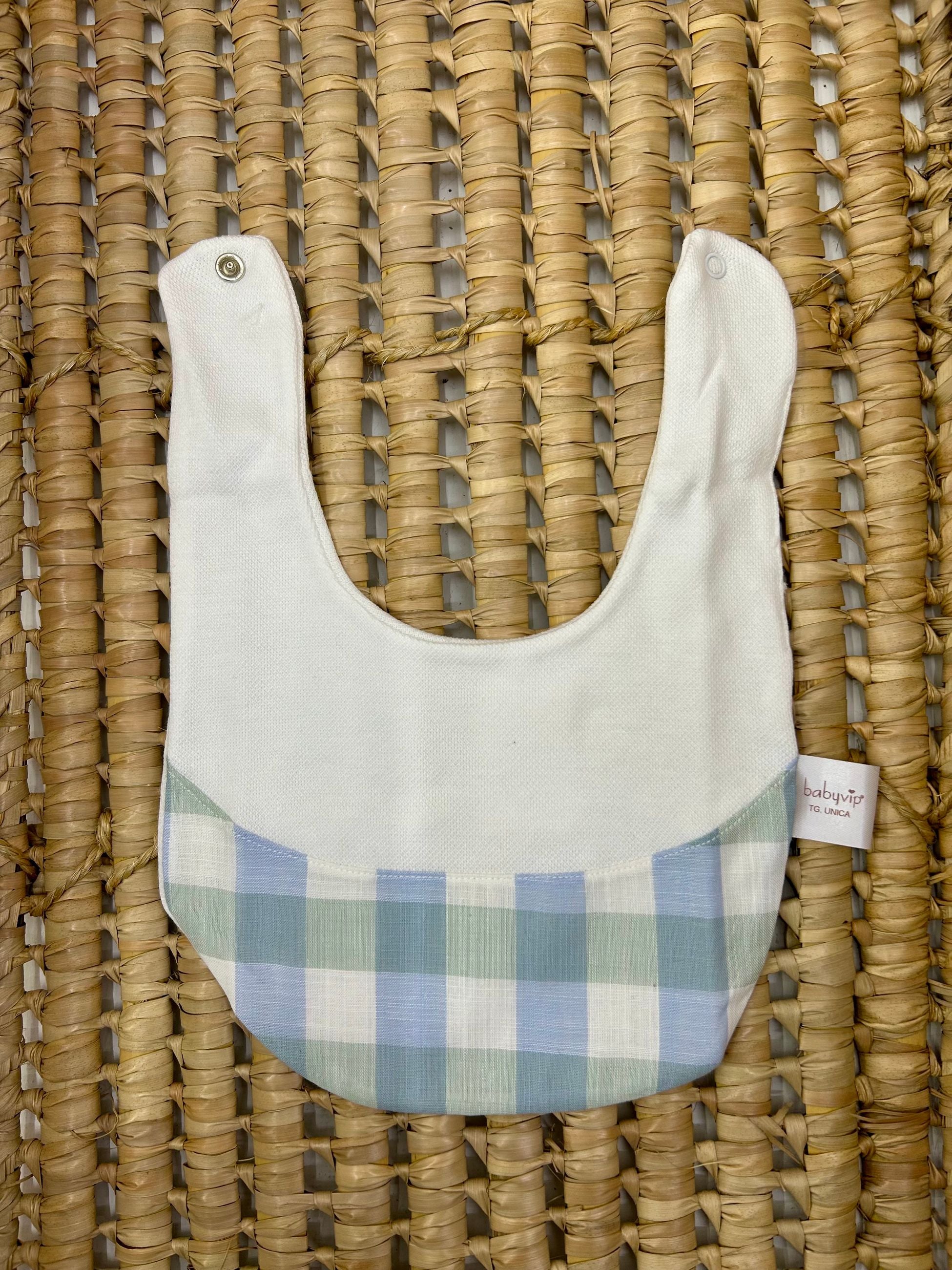 Bavetta neonati fantasia quadretti Baby Vip