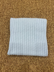 Scialle in pura lana con trecce Wedoble