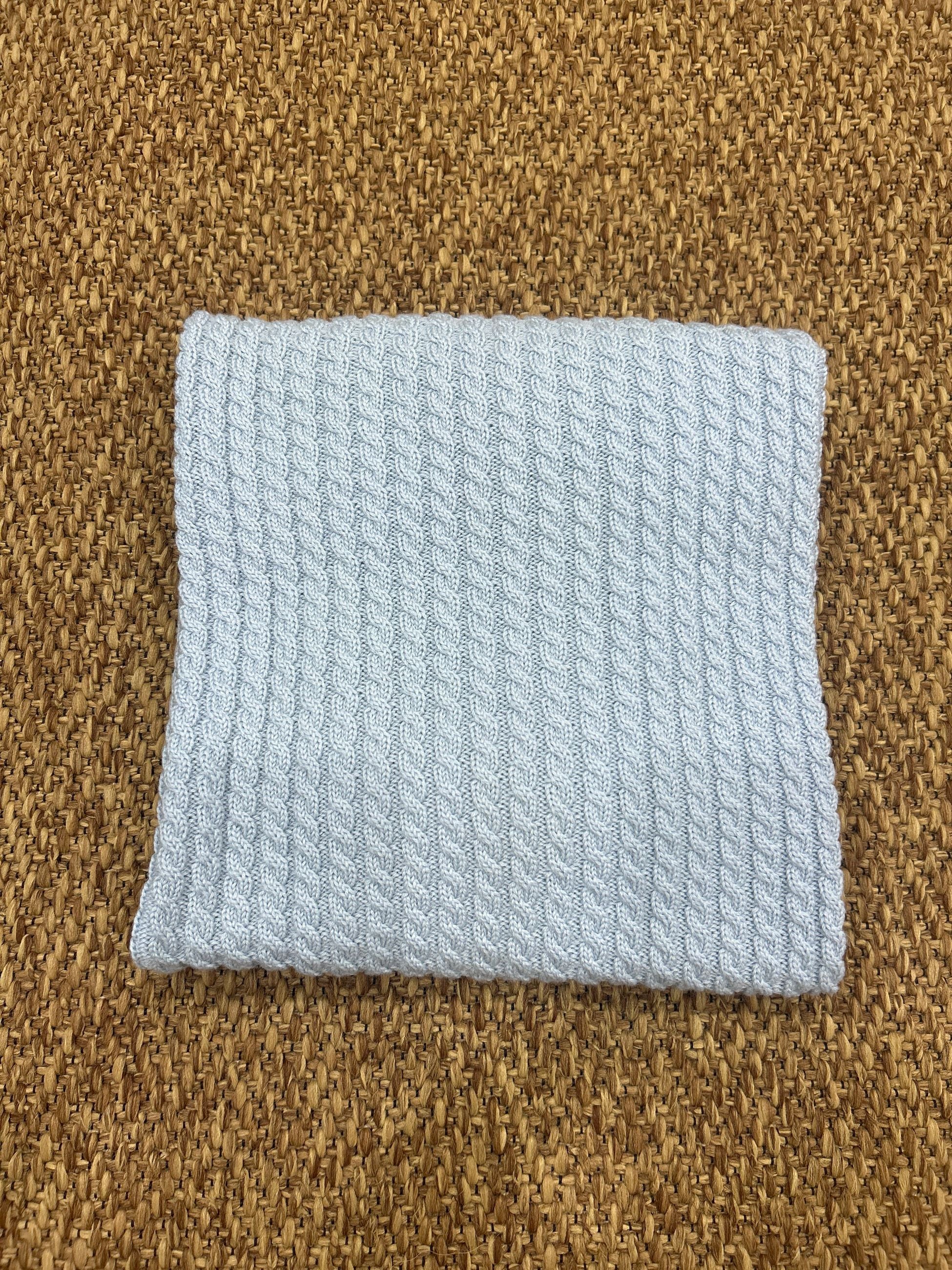 Scialle in pura lana con trecce Wedoble